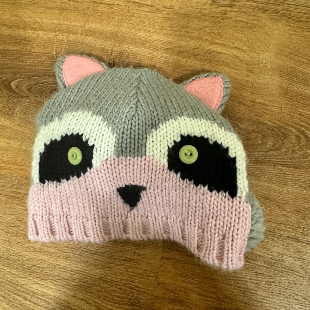 Claire’s kids raccoon hat​​​​​​